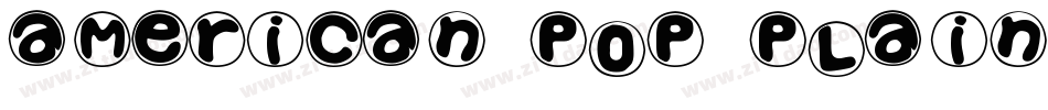 American Pop Plain字体转换